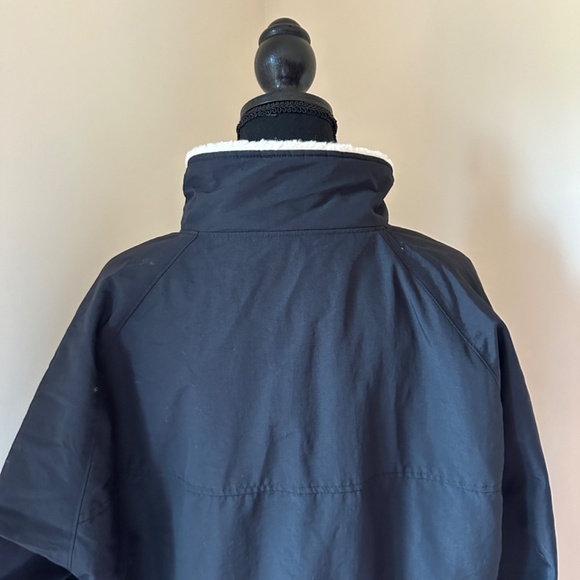 *LAND'S END* Men's Black Long Sleeve Lined Hooded Jacket Coat Size L (42-44) - Picture 4 of 7